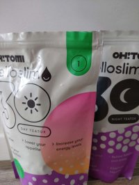  Oh!Tomi, Hello Slim, 30-day body detox, cleansing teas for day and night, herbs for slimming